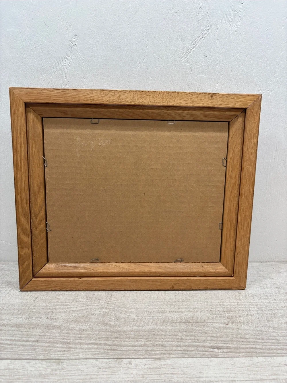 Vintage Noah's Ark DBL Framed Print Linda Spivey Y2k 90's Nursery Art Oak Frame